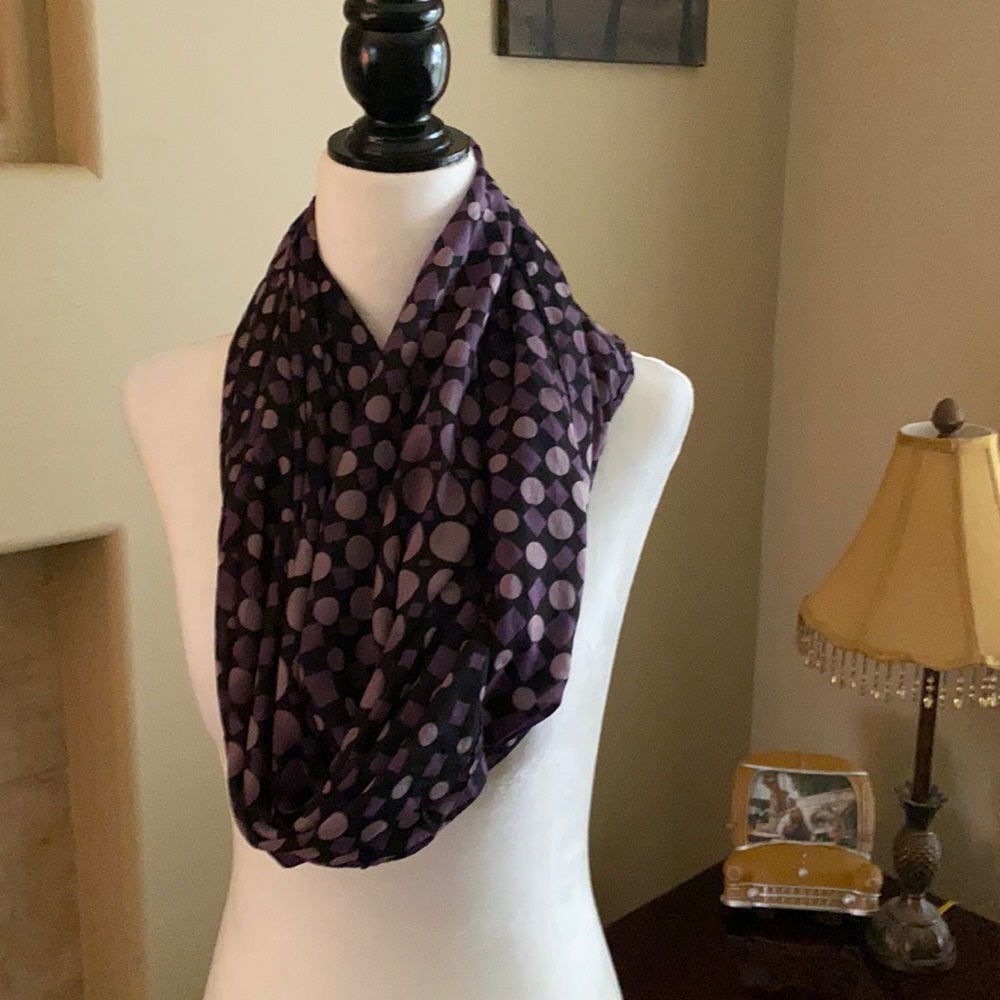 Purple & Black Infiniti scarf